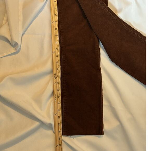 GAP High Rise Vintage Slim Corduroy Pants Brown 00 24R Straight Leg Fall Winter - Picture 4 of 4